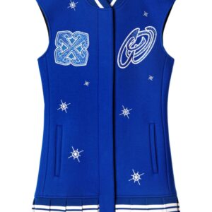 Off-White Stars Bling sleeveless varsity dress