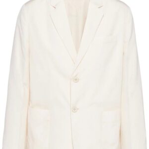 Prada  triangle-logo silk blazer
