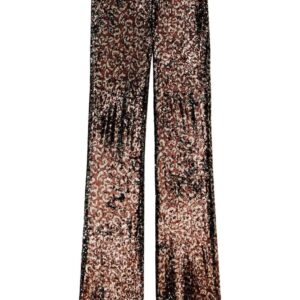 Palm Angels  logo-tape sequin flared trousers