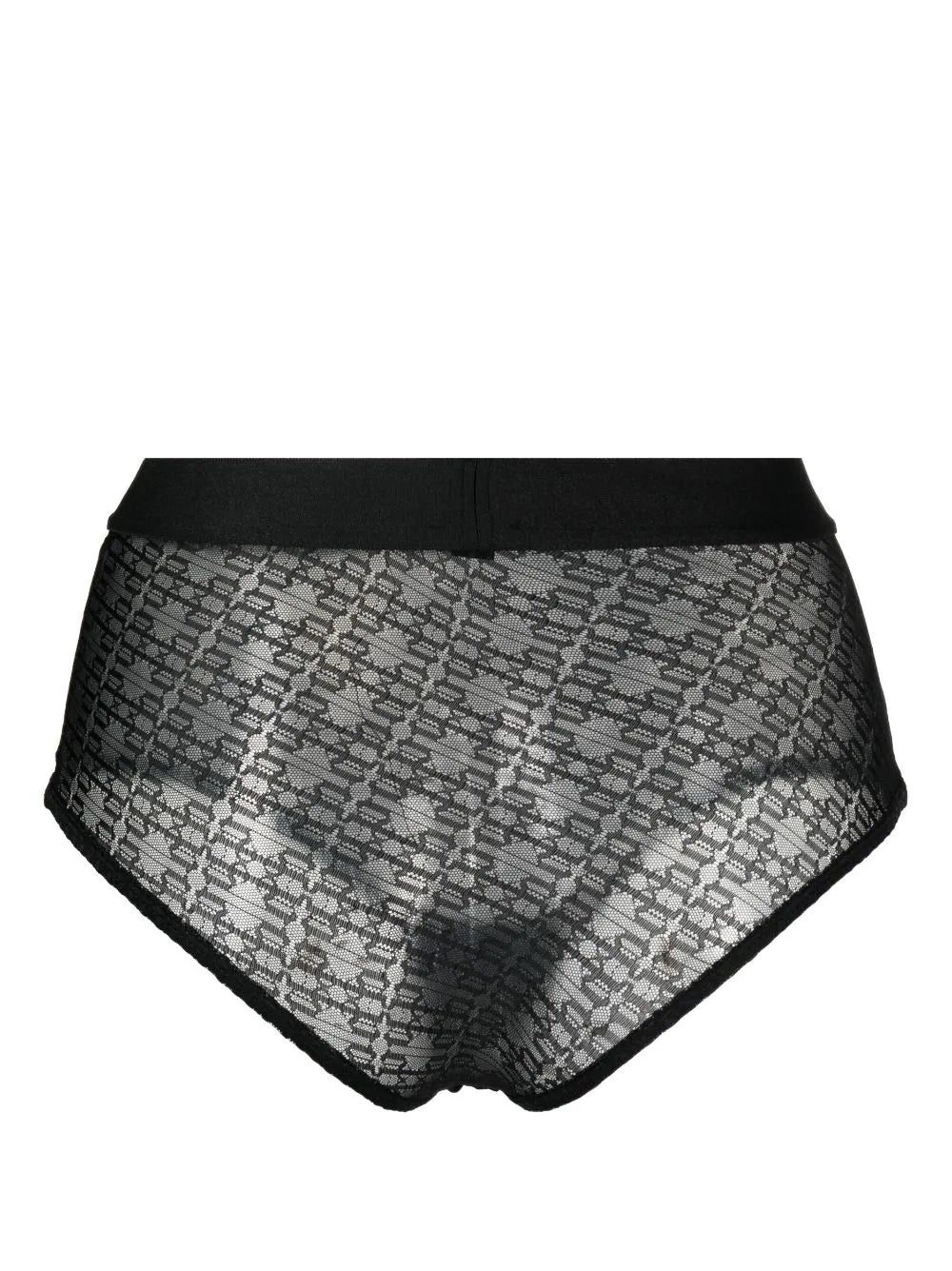 Palm Angels logo-waistband lace briefs - Image 2
