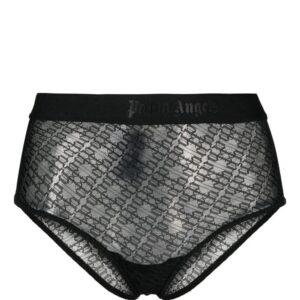 Palm Angels  logo-waistband lace briefs