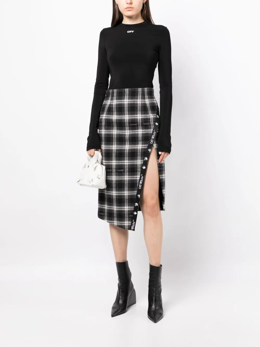 Off-White logo-print long-sleeve top - Image 2