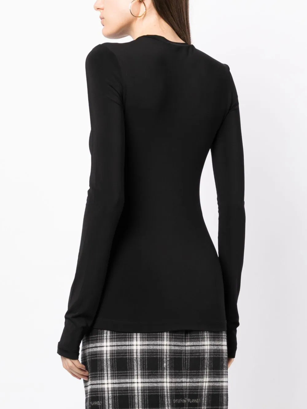 Off-White logo-print long-sleeve top - Image 4