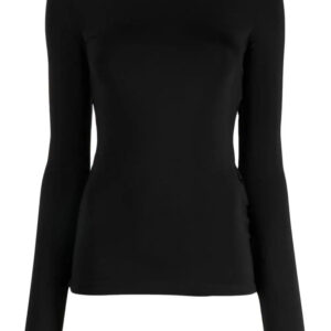 Off-White  logo-print long-sleeve top