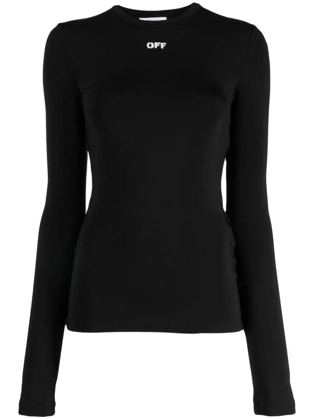 Off-White logo-print long-sleeve top