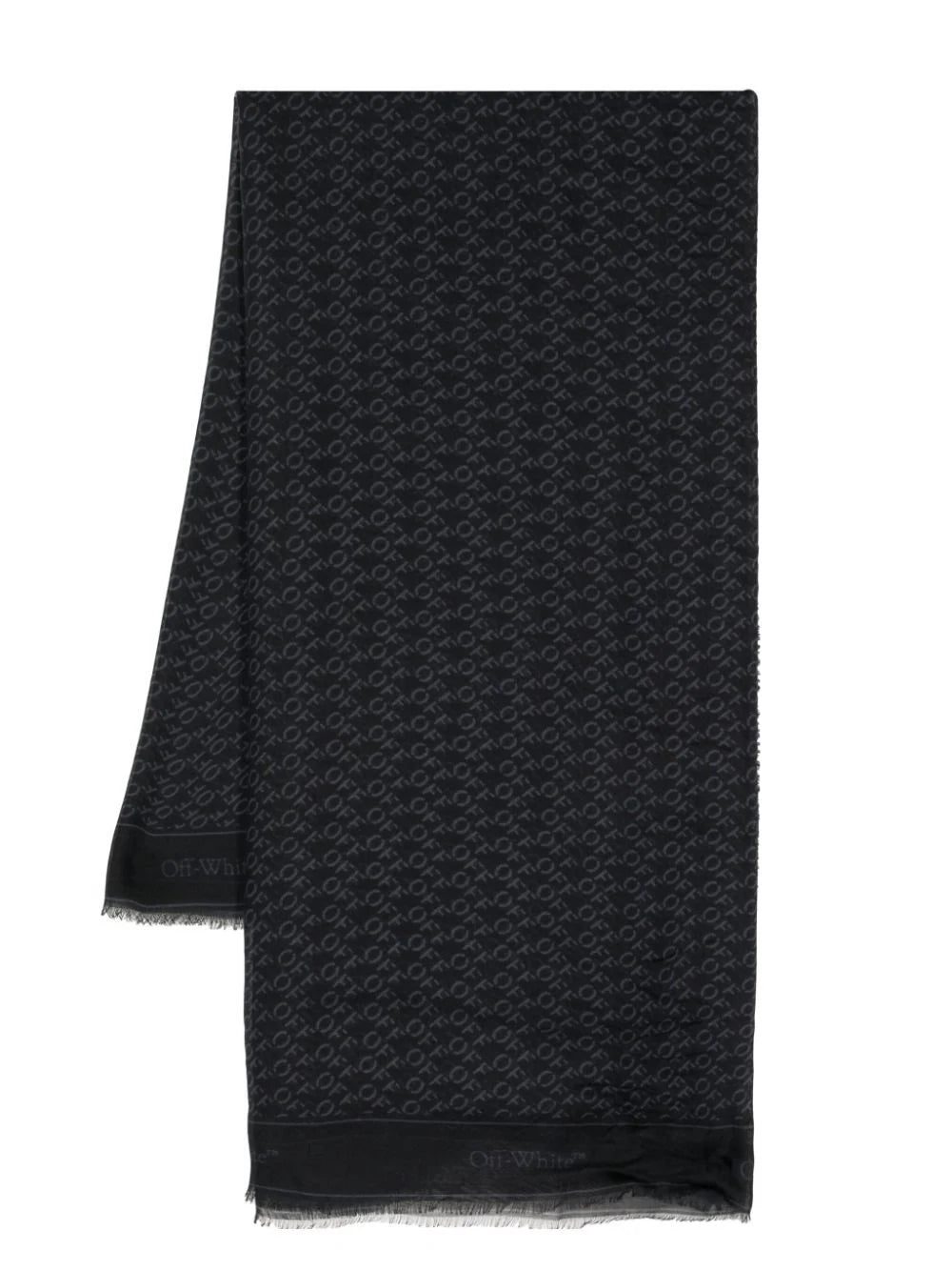 Off-White logo-print modal scarf