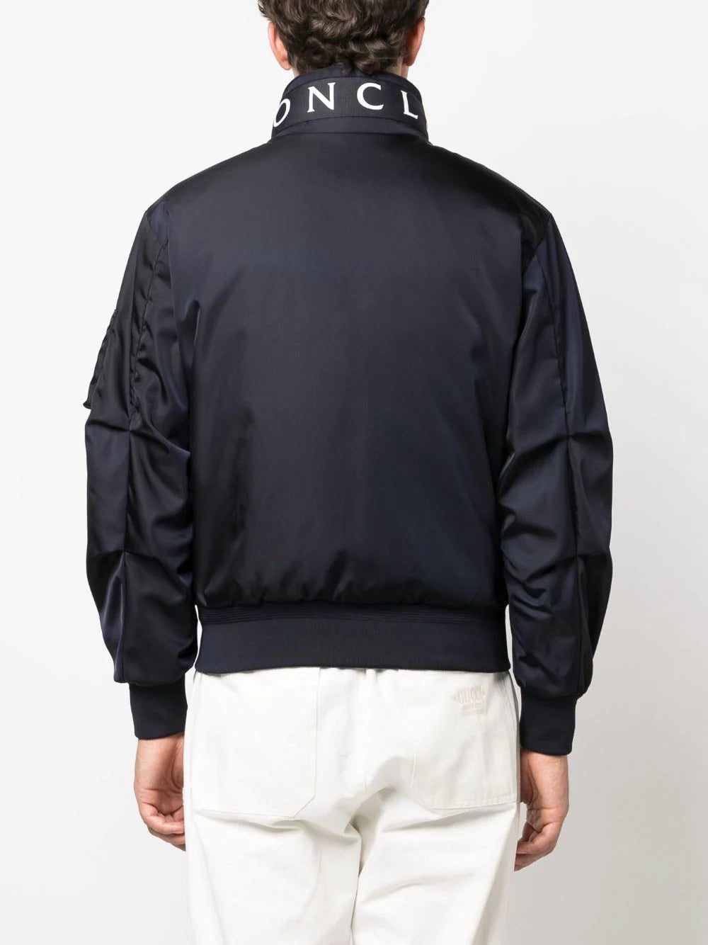 Moncler logo-collar padded bomber jacket - Image 4