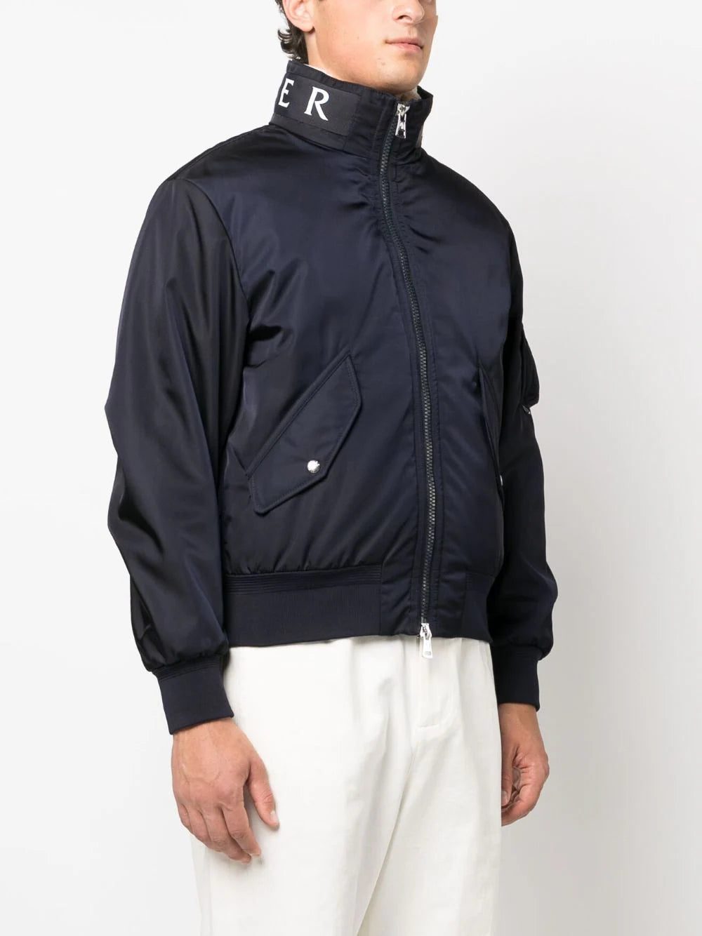 Moncler logo-collar padded bomber jacket - Image 3