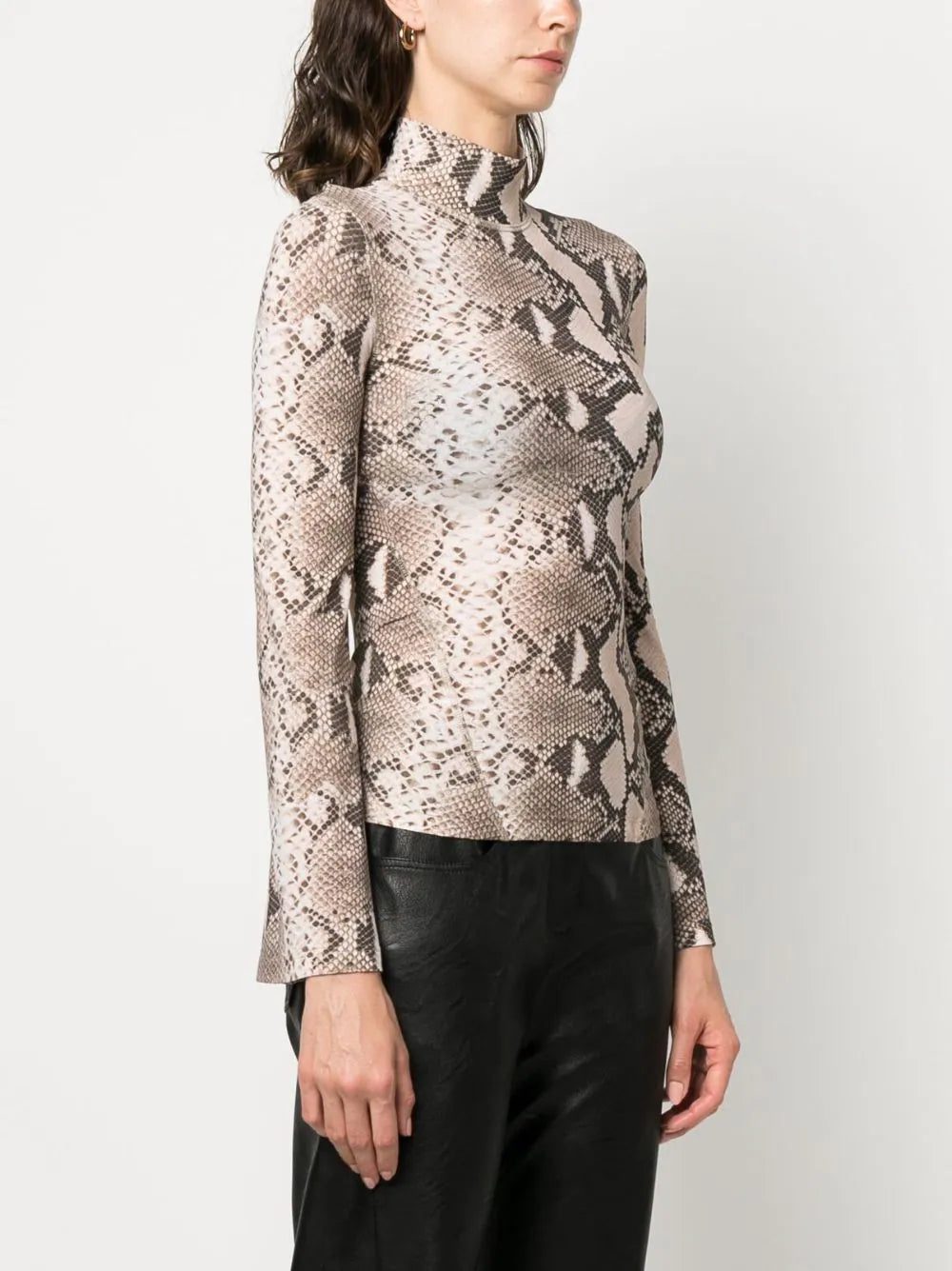 Stella McCartney leopard-print high neck top - Image 3