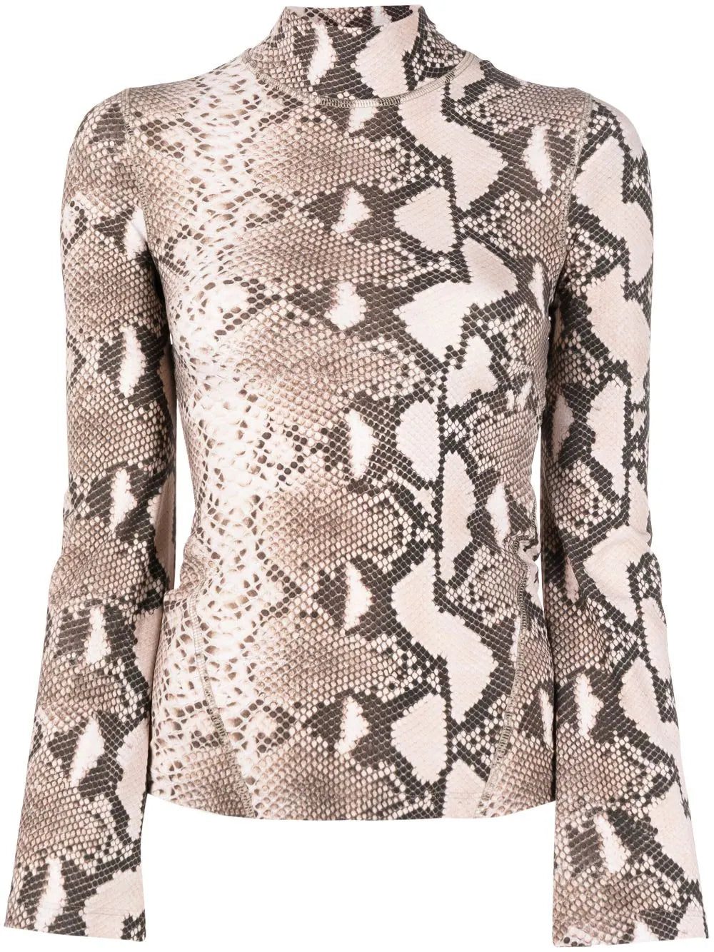 Stella McCartney leopard-print high neck top