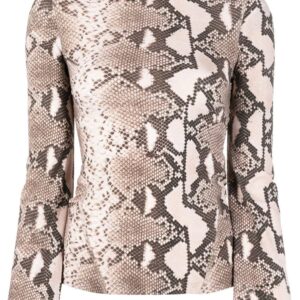 Stella McCartney leopard-print high neck top