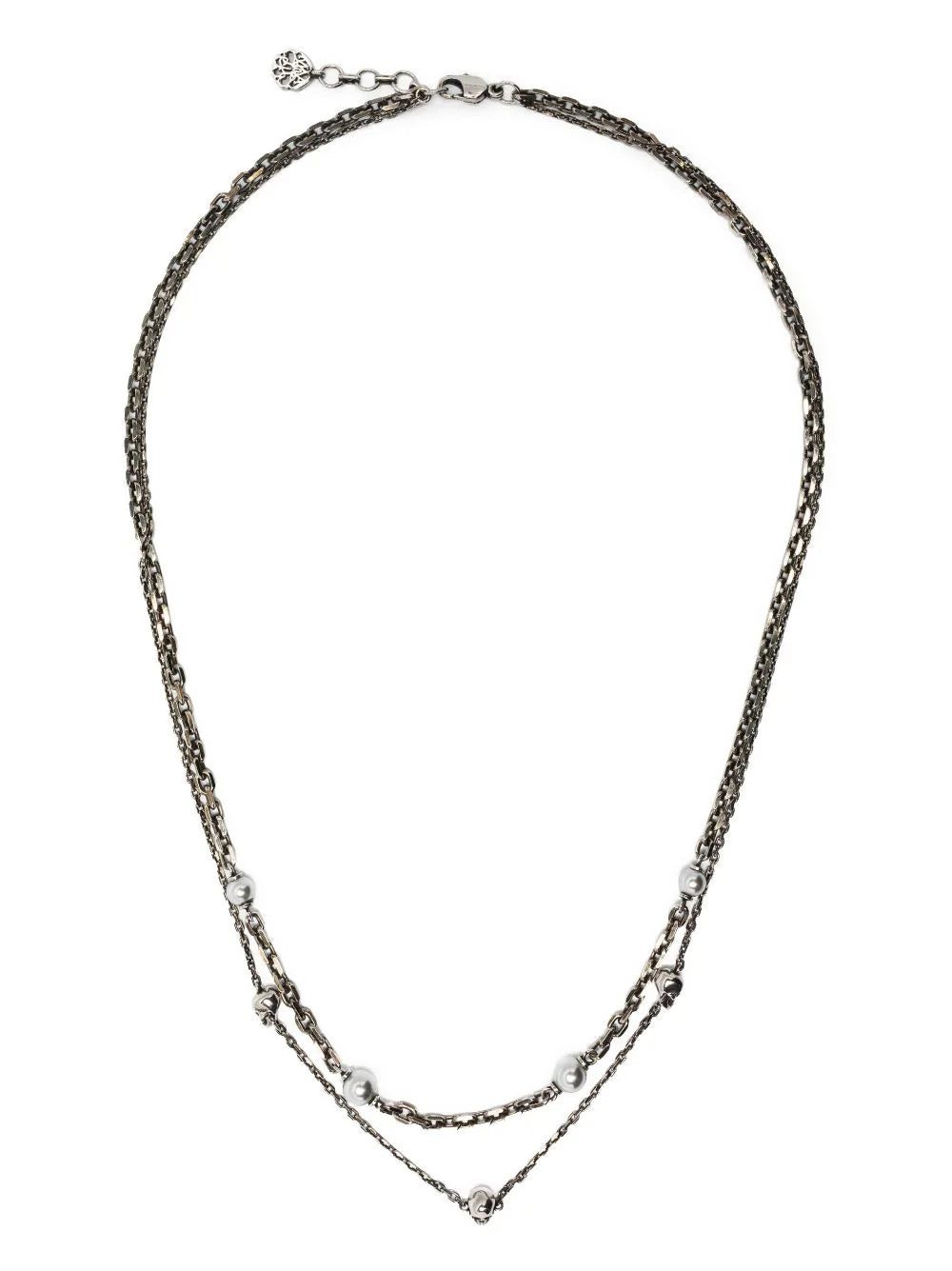 Alexander McQueen skull-charm chain-link necklace