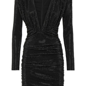 Philipp Plein crystal-embellished V-neck minidress