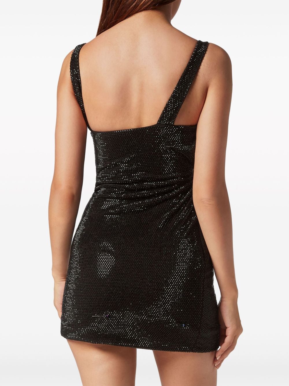 Philipp Plein crystal-embellished gathered minidress - Image 4