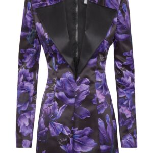 Philipp Plein Duchesse floral-print minidress