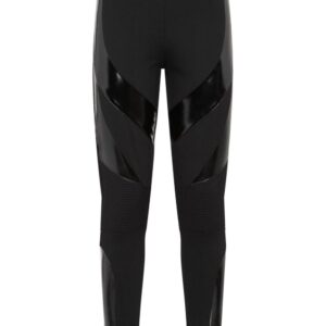 Philipp Plein  logo-patch high-waist leggings