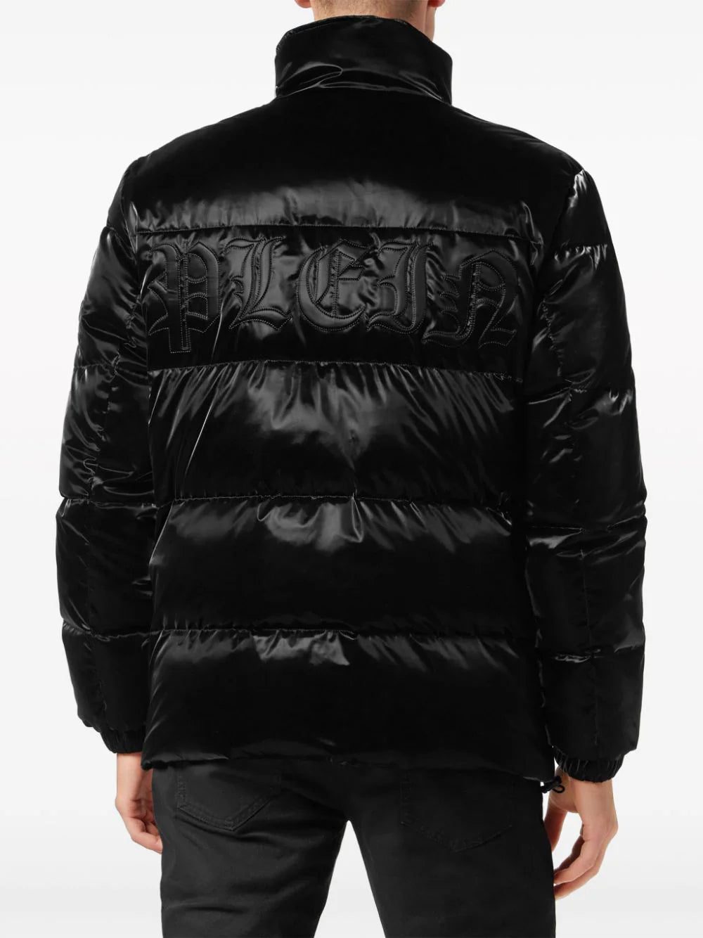 Philipp Plein logo-embroidered padded jacket - Image 4