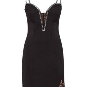 Philipp Plein crystal-embellished minidress