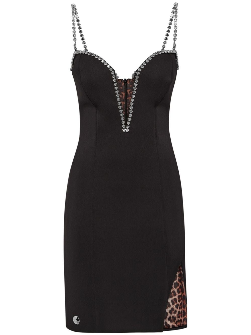 Philipp Plein crystal-embellished minidress