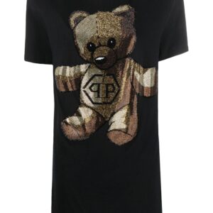Philipp Plein Teddy Bear crystal-embellished T-shirt dress