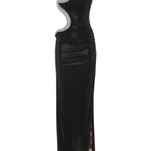 Philipp Plein crystal-embellished cut out-detail maxi dress