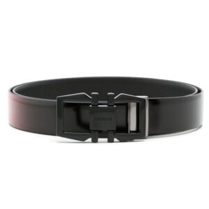 Louis Vuitton logo-plaque leather belt