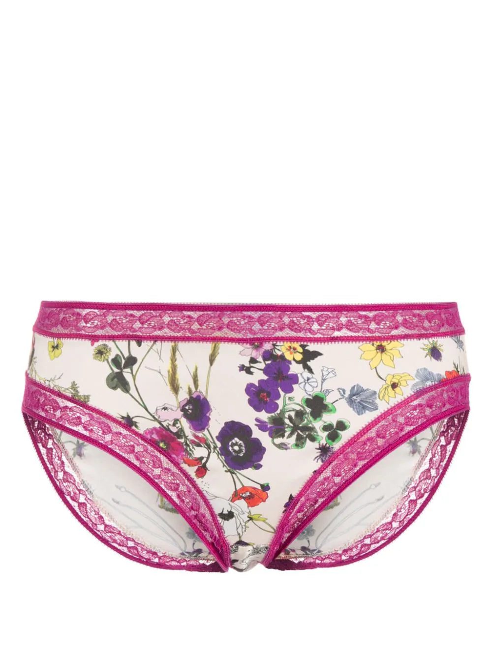 ERES Fougère floral-print silk briefs