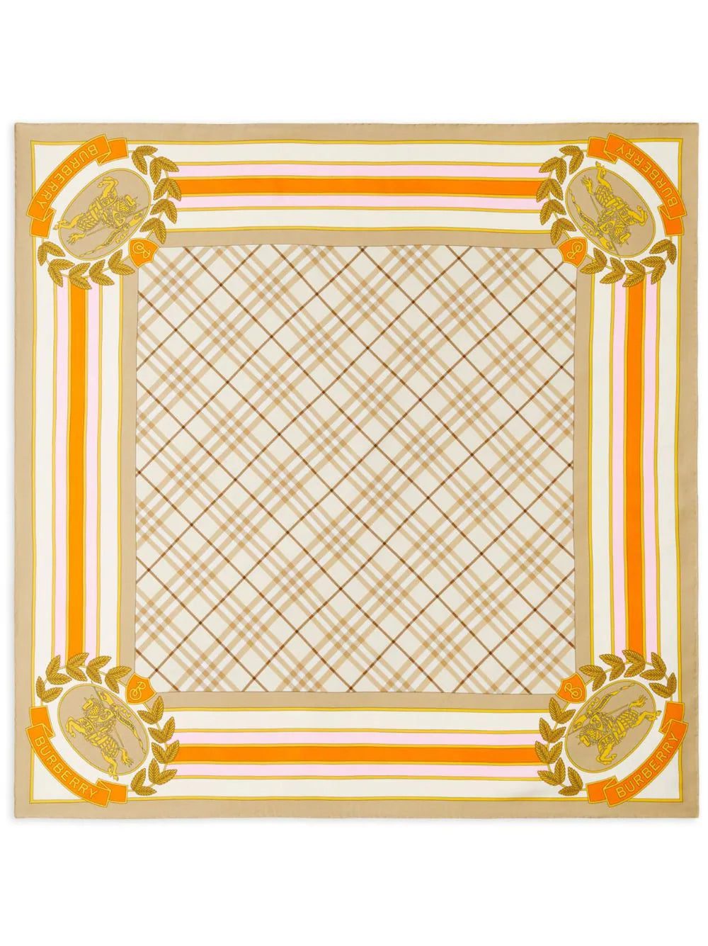 Burberry Equestrian Knight square-shape scarf