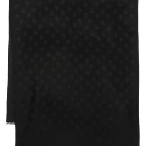 Alexander McQueen skull-jacquard fringed scarf