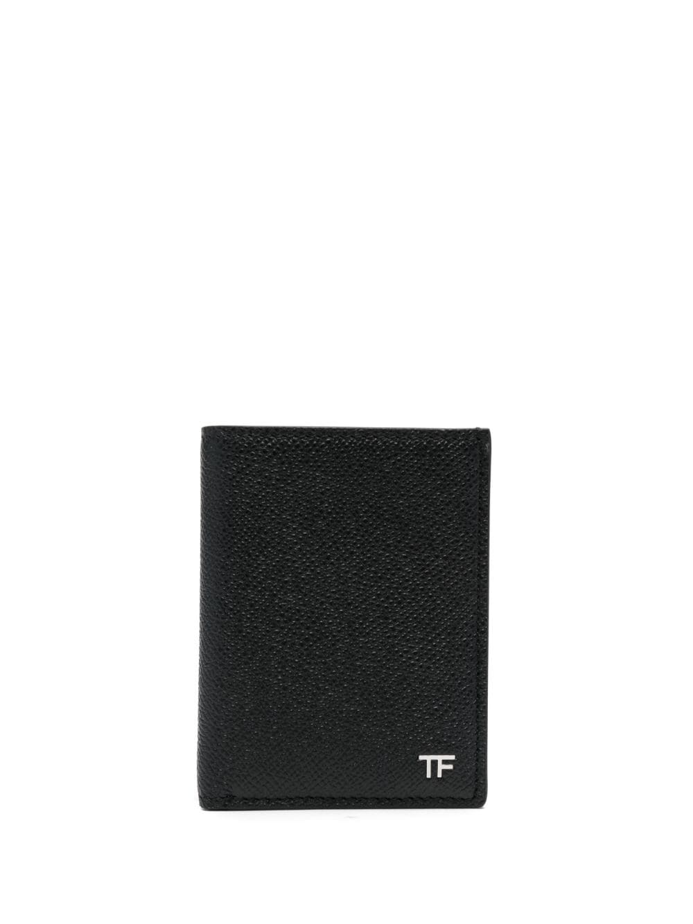 TOM FORD logo-plaque bi-fold leather wallet