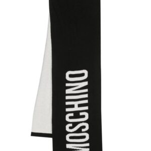 Moschino  two-tone intarsia-knit scarf