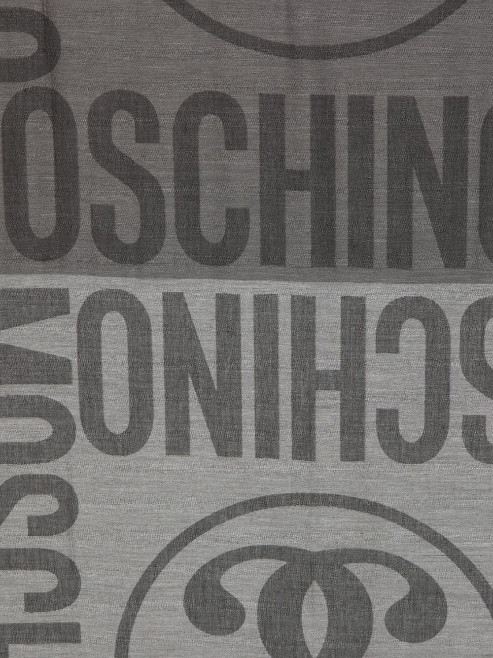 Moschino Double Question Mark-logo scarf - Image 2