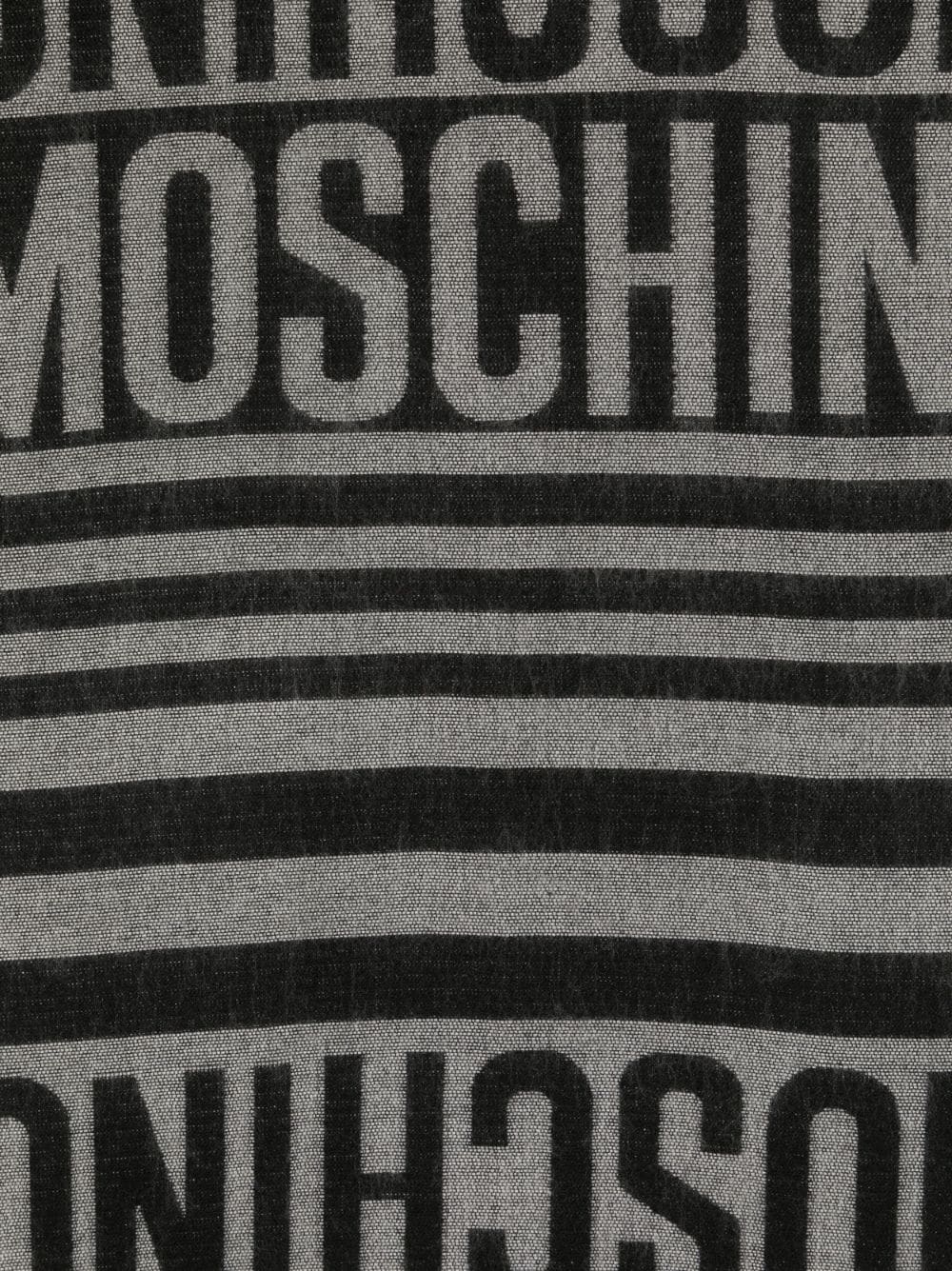 Moschino jacquard logo scarf - Image 2