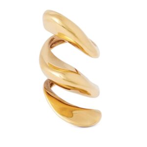 Alexander McQueen  Twisted logo-engraved ring