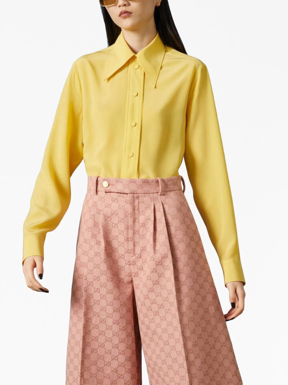 Gucci pointed-collar silk shirt - Image 3