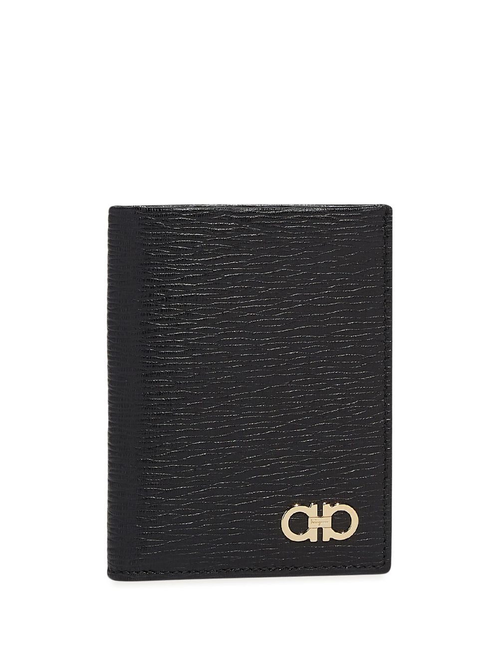 Ferragamo Gancini-plaque leather wallet