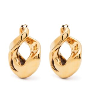 Alexander McQueen  twisted hoop earrings