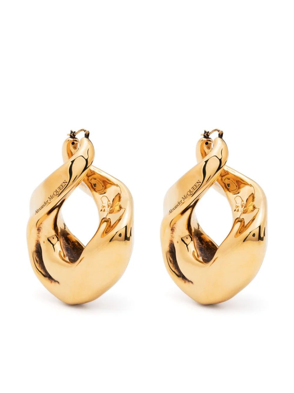 Alexander McQueen twisted hoop earrings