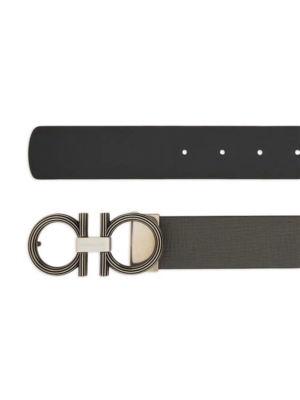 Ferragamo Gancini-buckle leather belt - Image 2