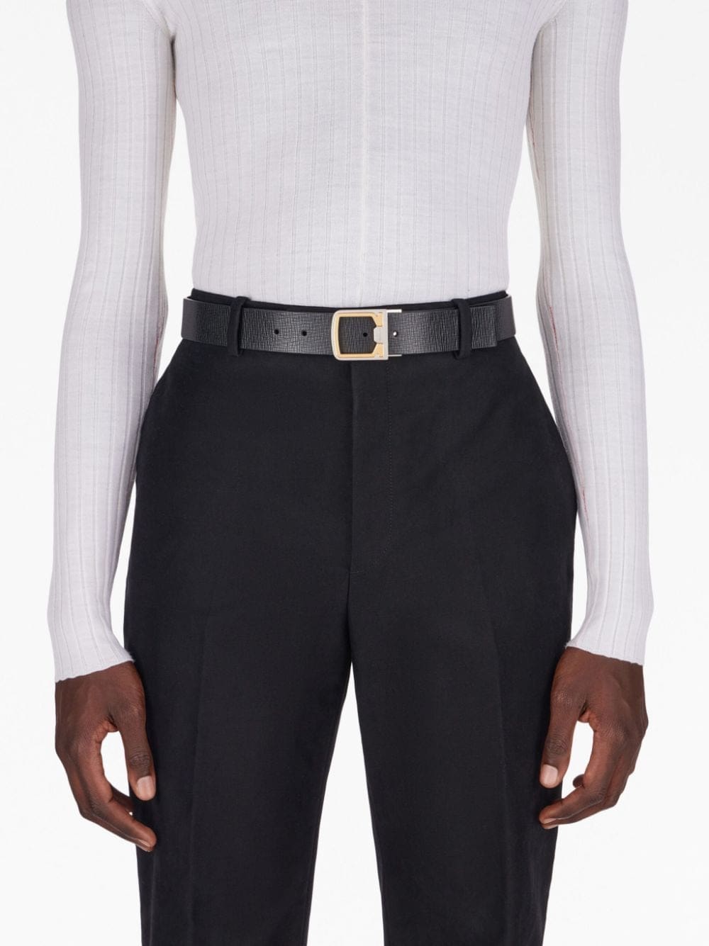 Louis Vuitton logo-engraved reversible belt - Image 4