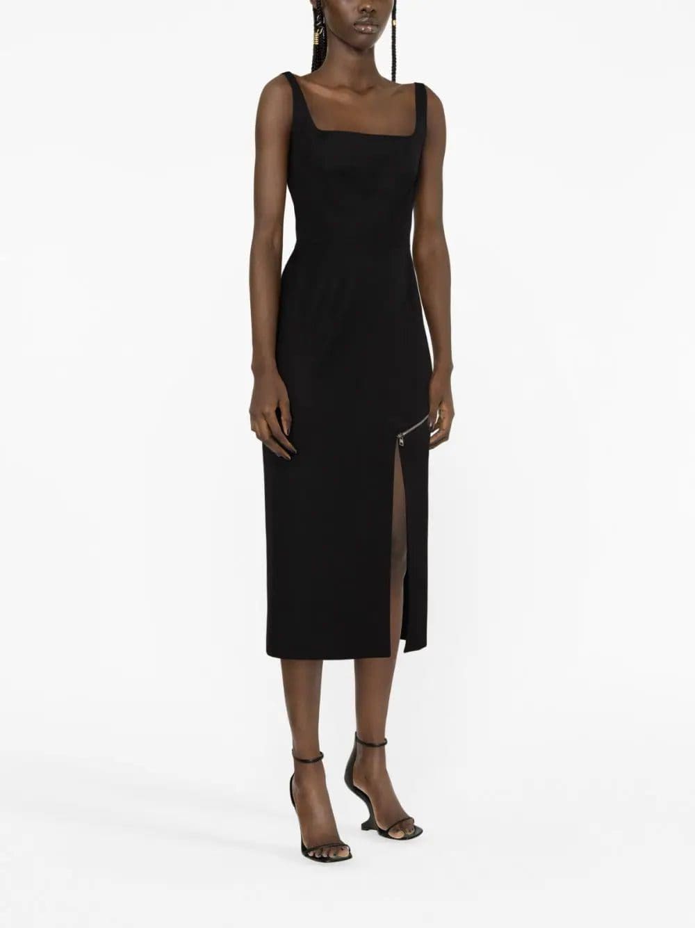 Alexander McQueen zip-embellished midi dress - Image 4