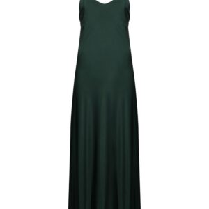 Saint Laurent open-back pleated maxi dress