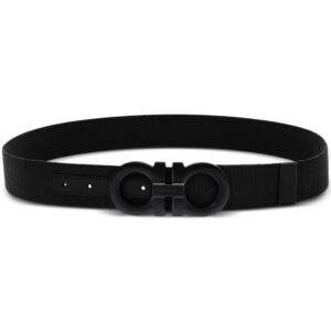 Ferragamo Gancini-buckle logo-strap belt