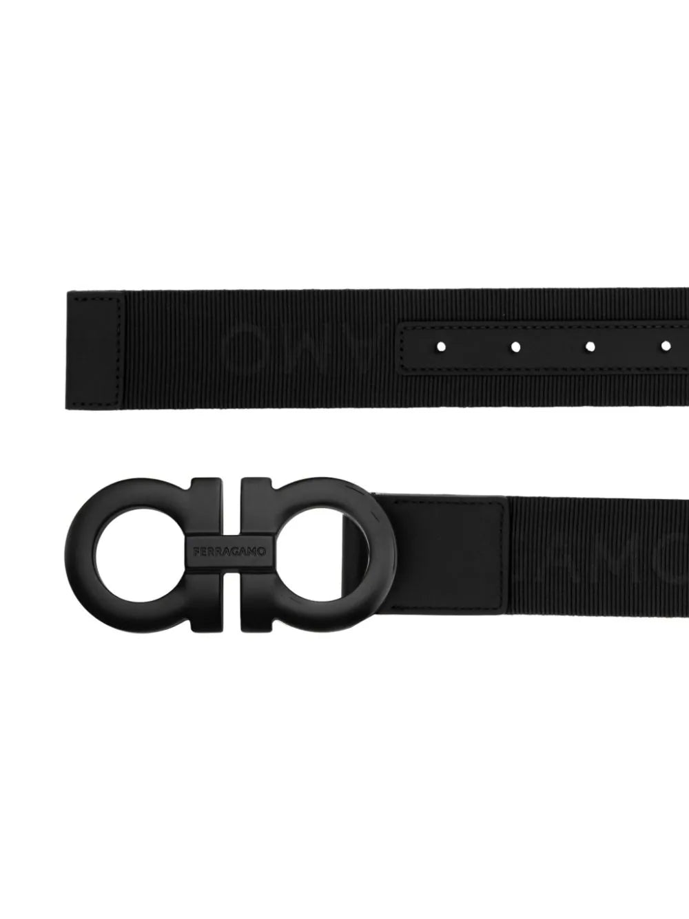 Ferragamo Gancini-buckle logo-strap belt - Image 2
