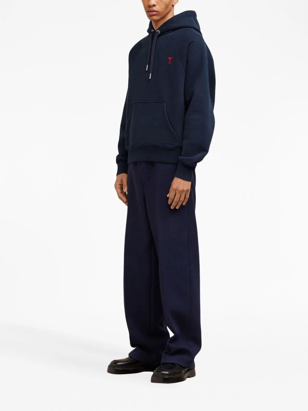 AMI Paris embroidered cotton hoodie - Image 3