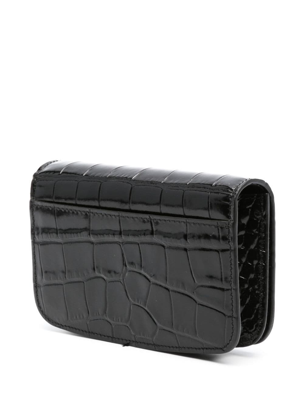 AMI Paris crocodile-effect leather wallet - Image 3