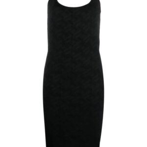 Versace  La Greca knitted midi dress