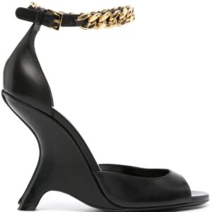 TOM FORD  105mm chain-embellished leather sandals