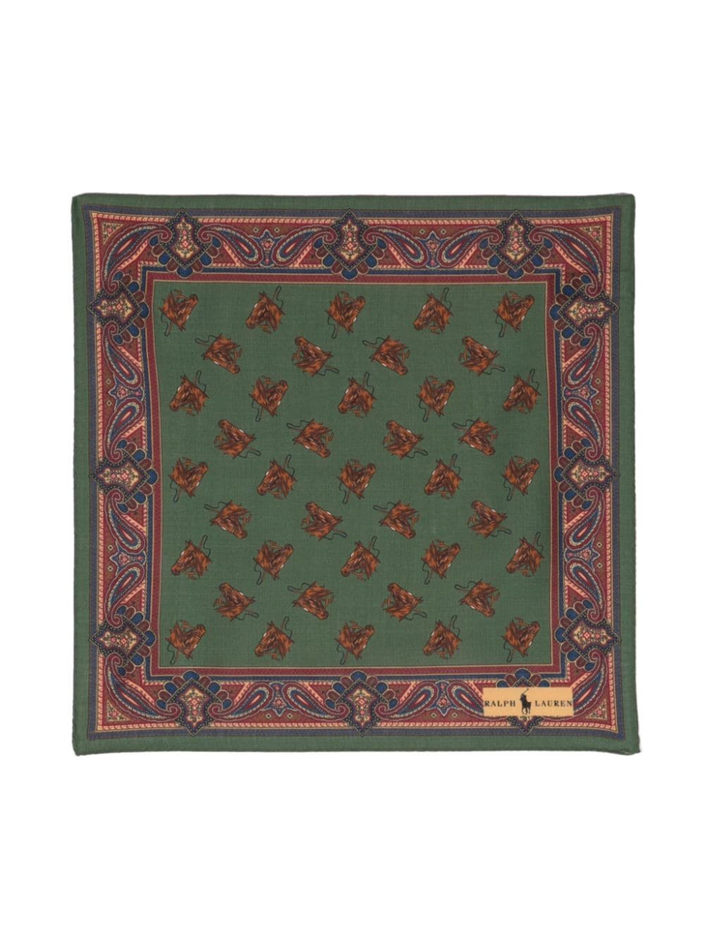 Polo Ralph Lauren graphic-print wool scarf