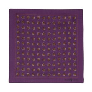 Polo Ralph Lauren  fox-print wool pocket square.
